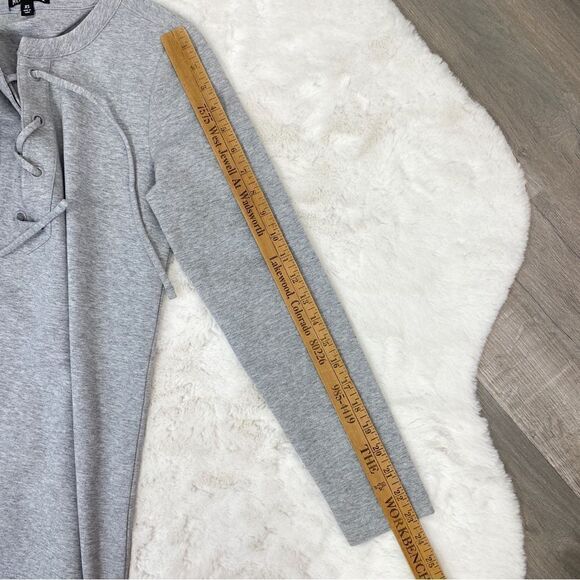 J. Crew Mercantile Sweatshirt Tunic Dress Gray XS - Picture 15 of 15